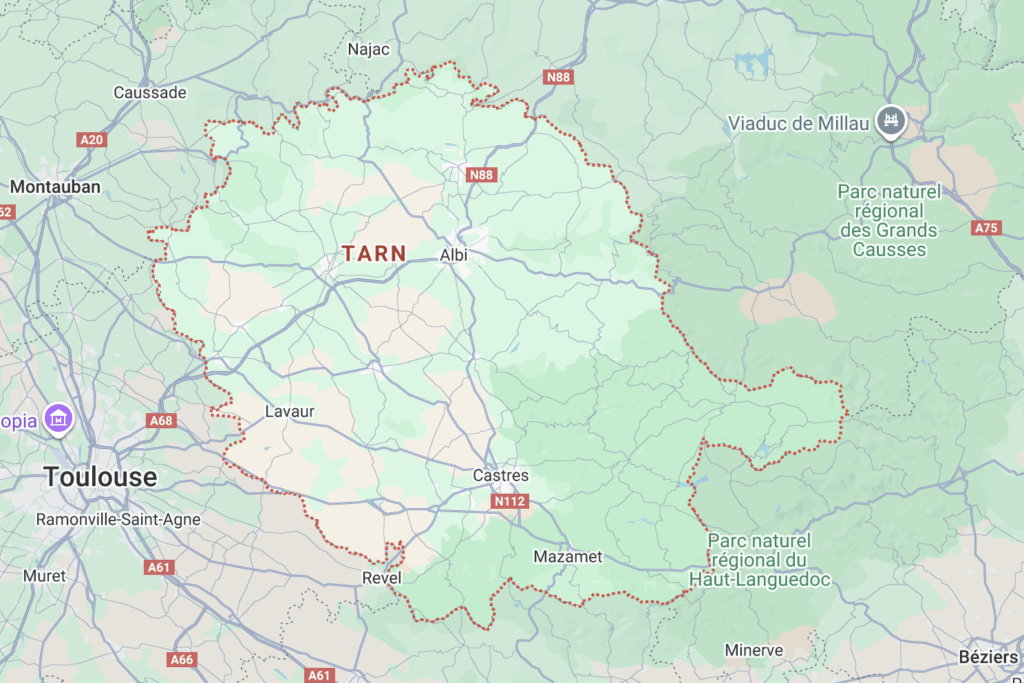 Carte du Tarn