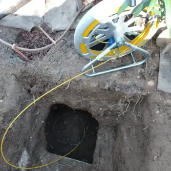 Détection d'un fourreau fibre bouché.