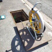 Détection d'une gaine télécom bouchée à Marssac-sur-Tarn.