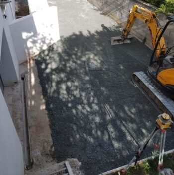 Réalisation d'une allée gravillonnée à Marssac-sur-tarn.
