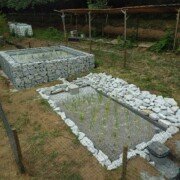Phytoépuration en gabion et granit réalisée à la Salvetat sur Agout dans le Tarn