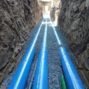 Tubes SN8, gaines télécom et PE eau potable, enrobés Lapeyrouse-Fossat