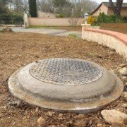 Création d'un regard pour réseau pluvial chez un particulier à Lagrave.
