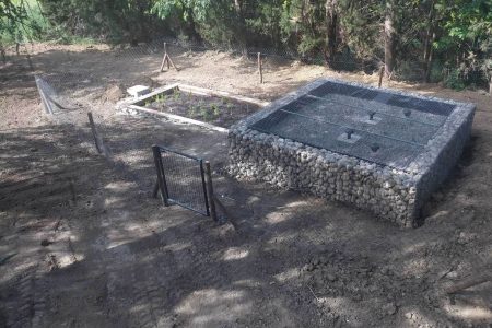 Réalisation d'une phytoépuration en gabions et traverses paysagères à Villefranche-de-Lauragais 31.