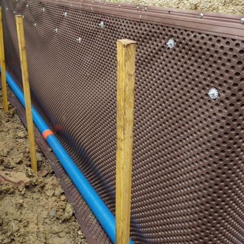 Pose d'un réseau de drainage ATE pour une maison en rénovation à Montberon 31.